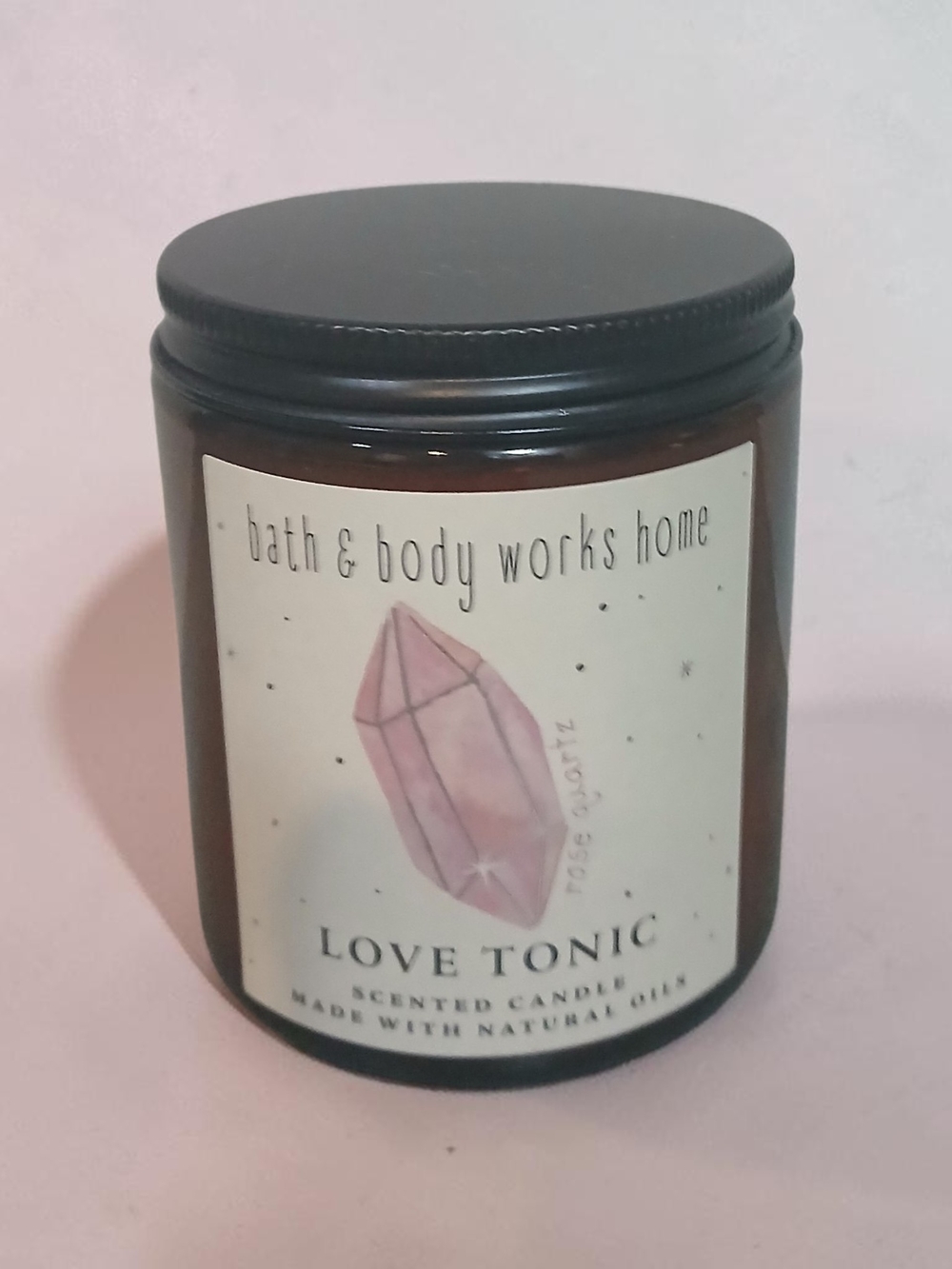 Bath & Body Works Love Tonic Scented Candle - Pink & Black
